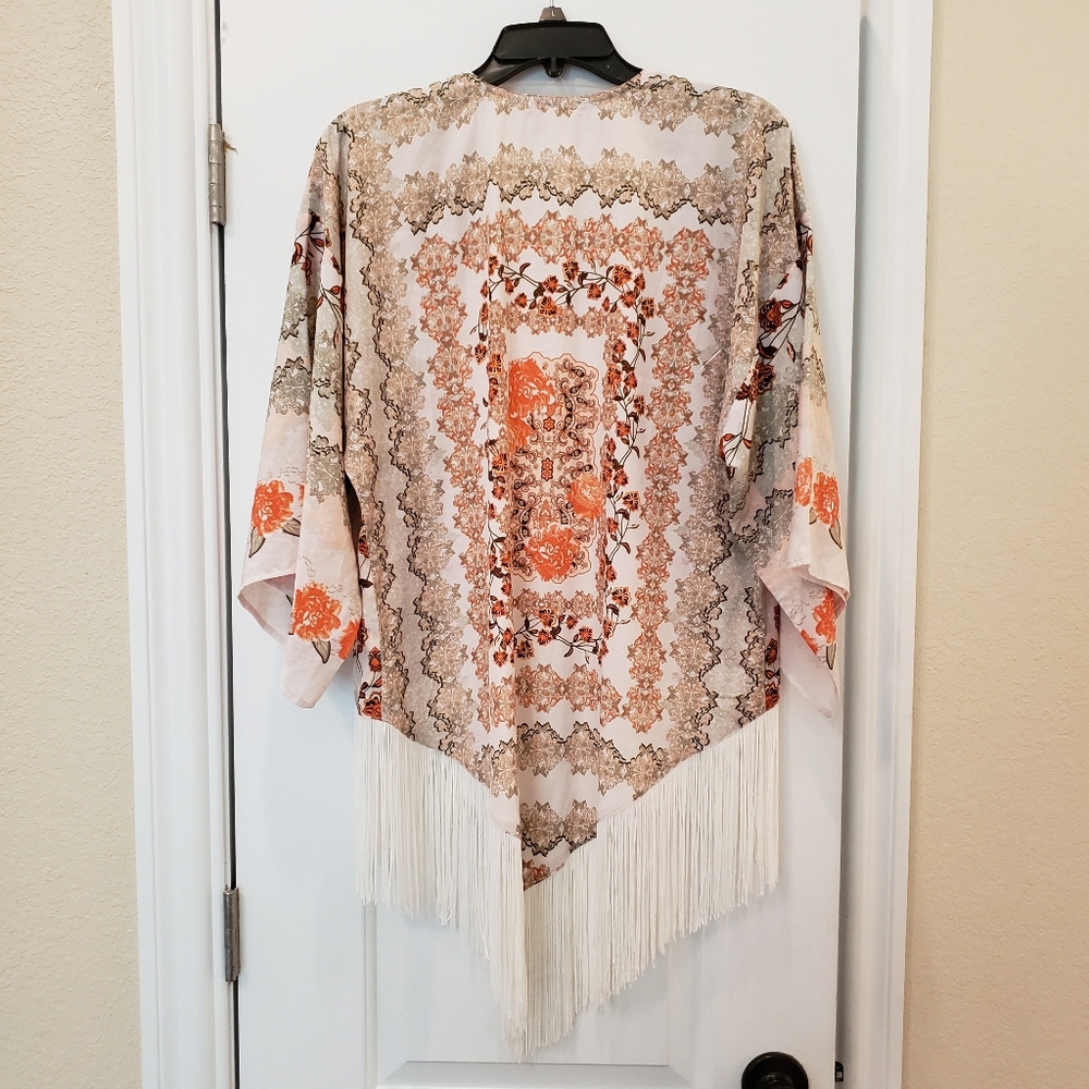 Coco And Jameson Boho Fringe Cardigan- Size M - image 5